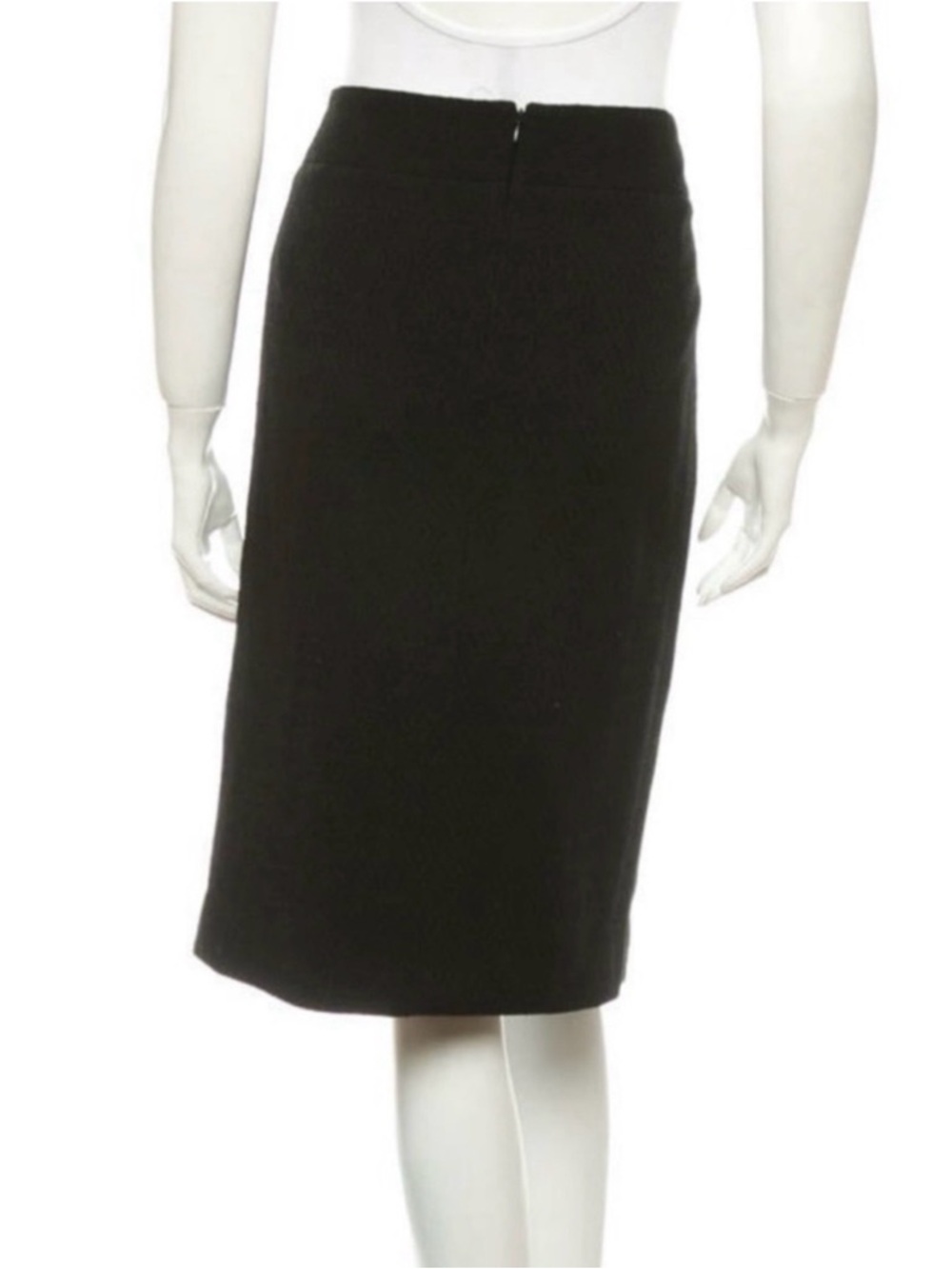 Dolce & Gabbana Black Pencil Skirt with Front Slit - Picture 4 of 6